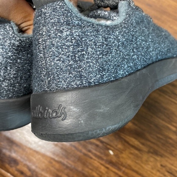 All Birds Wool Runner Mizzles Blue Gray With Black Soles 6 - Picture 5 of 10